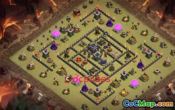Top Town Hall 9 War Base | Copy Link for Clash of Clans #19099
