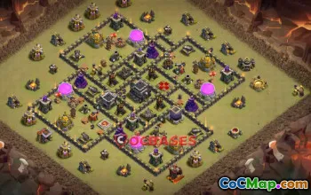 Top Town Hall 9 War Base – Copy Link for Clash of Clans #22158