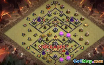 Top Town Hall 9 War Base | Copy Link for Clash of Clans #22168