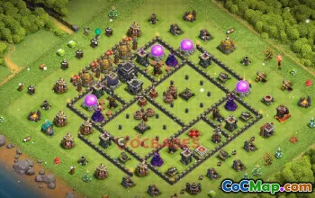 Top Town Hall 9 War Base for Clash of Clans | Copy Link #19277