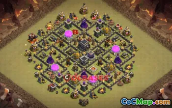 Top Town Hall 9 War Base for Clash of Clans - Copy Link! #20233