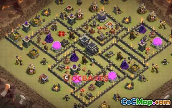 Top Town Hall 9 War Base for Clash of Clans - Copy Link! #22074