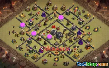 Top Town Hall 9 War Base for Clash of Clans - Copy Link #22138