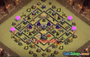 Top Town Hall 9 War Base Layouts - Clash of Clans #21270