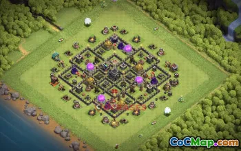 Top Town Hall 9 War Base - Never 3 Star! | Clash of Clans #19544