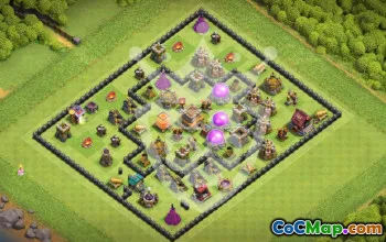 Top Townhall 8 Clash of Clans Base Layouts #53372