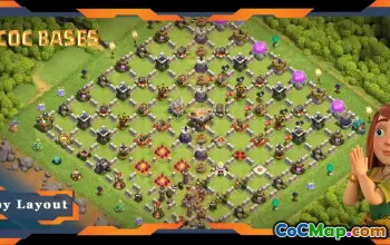 Top Troll Base TH11 Layout - Clash of Clans Fun Design #19237