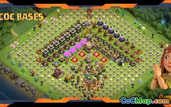 Top Troll TH11 Base with Funny Layout #57450