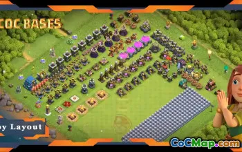 Top Troll TH12 Base Layouts in Clash of Clans - Funny Designs #19150