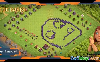 Top Troll TH7 Base with Funny Layout #57731