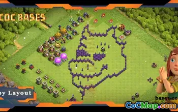 Top Troll TH7 Base with Funny Layout & Link #57690