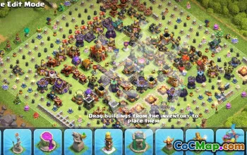 Top Trophies Base Layout for Town Hall 16 #55848