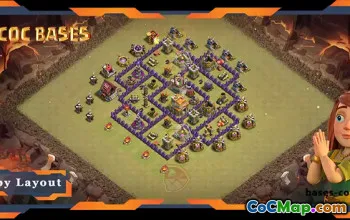 Top Updated TH7 Base with Anti 2 Star Layout #57405
