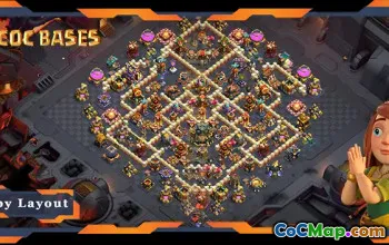 TOP War Base TH17: Anti Air Electro Dragon Layout | Clash of Clans #21215