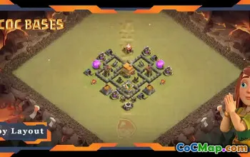 Top War Base TH4 with Anti 3 Stars & Anti Air #57583