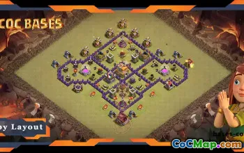Top War Base TH7 with Link - Hybrid Layout #57734