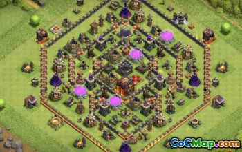 Town Hall 10 CoC Base Layouts & Farming Maps #13358
