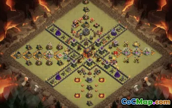 Town Hall 10 CoC Base Layouts & Links | Funny, Trophy & Progress Maps #30715