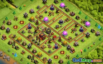 市政厅10 COC基础布局和地图 - 立即复制！ ＃11843