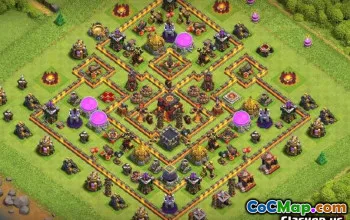 市政厅10 COC基础布局和地图 - 立即复制！ ＃13853