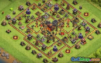 Ратуша 10 базовых макетов и карты для Clash of Clans #13064