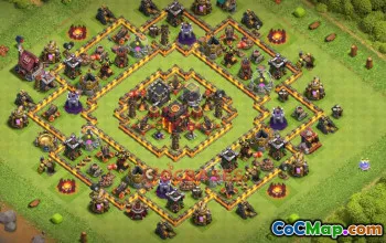 Town Hall 10 Farming Base - Clash of Clans | Copy Base Link #50321
