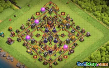 Town Hall 10 Farming Base - Clash of Clans | Copy Base Link #50783