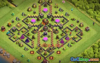 Town Hall 10 Farming Base | Clash of Clans Crossed Lava TH10 #50254