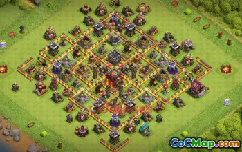 Town Hall 10 Farming Base | Clash of Clans Strategy & Base Link #50322