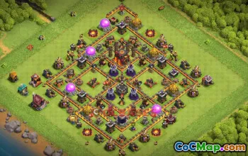 Town Hall 10 Farming Base | Clash of Clans Strategy & Base Link #50789
