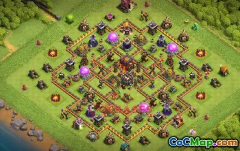 Town Hall 10 Farming Base | Clash of Clans Strategy (Copy Base) #48860