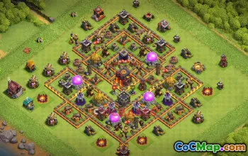 Town Hall 10 Farming Base | Clash of Clans Strategy (Copy Base) #50793