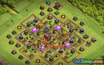 Town Hall 10 Farming Base | Clash of Clans Strategy & Copy Link #50800