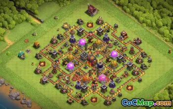 Town Hall 10 Farming Base | Clash of Clans Strategy & Copy Link #50804