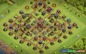 Town Hall 10 Farming Base | Clash of Clans Strategy & Layout #50327