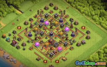 Town Hall 10 Farming Base | Clash of Clans Strategy & Links #50788