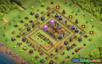 Town Hall 10 Farming & War Base | Clash of Clans Anti-3 Star #50767