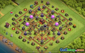 Town Hall 10 Hybrid Base | Clash of Clans Strategies & Link #50967