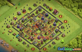 Town Hall 10 Progress Base | Clash of Clans Anti 3-Star Layout #50259