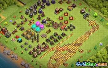 Town Hall 10 Progress Base - Clash of Clans Fun Guide #20268