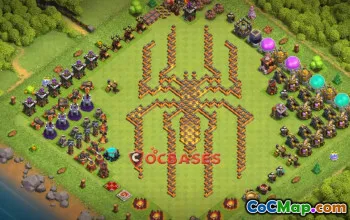 Town Hall 10 Progress Base - Clash of Clans Fun Guide #21507