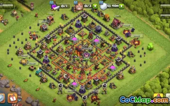 Town Hall 10 Progress Base | Clash of Clans Secret Defense #50260
