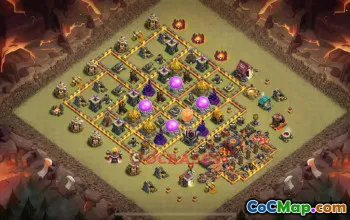 Town Hall 10 War Base | Clash of Clans Anti 2 Star CWL Base #52508
