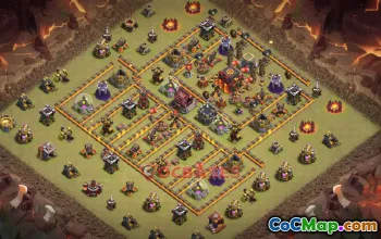 Town Hall 10 War Base – Clash of Clans | Copy Base Link #50261