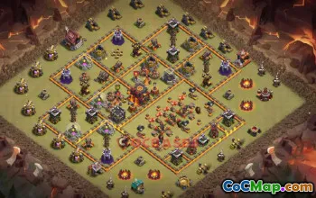 Town Hall 10 War Base – Clash of Clans | Copy Base Link #50282