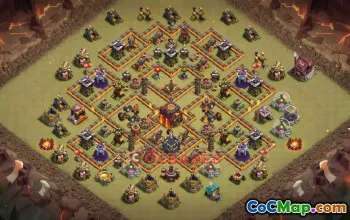 Town Hall 10 War Base | Clash of Clans Defense & Links #50296
