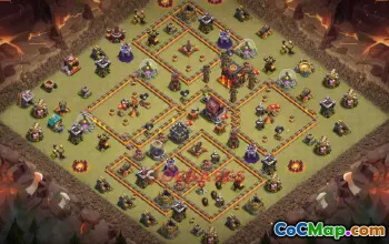 Town Hall 10 War Base | Clash of Clans Defense & Strategy #50262