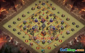 Town Hall 10 War Base | Clash of Clans Defense & Strategy #50301