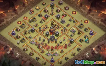 Town Hall 10 War Base | Clash of Clans Defense & War Layout #50271