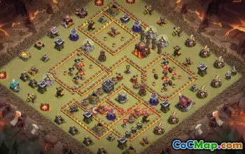 Town Hall 10 War Base | Clash of Clans Strategies & Base Link #50284